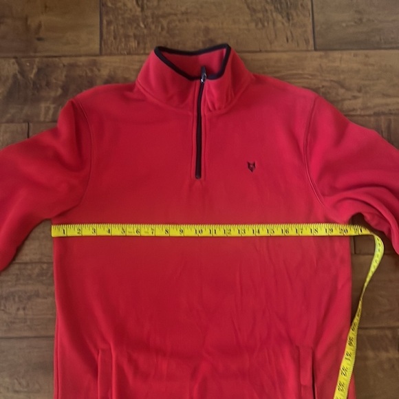 NWOT Prince and Fox 1/4 Zip Red Fleece Pullover Turtleneck Size M - Picture 5 of 9